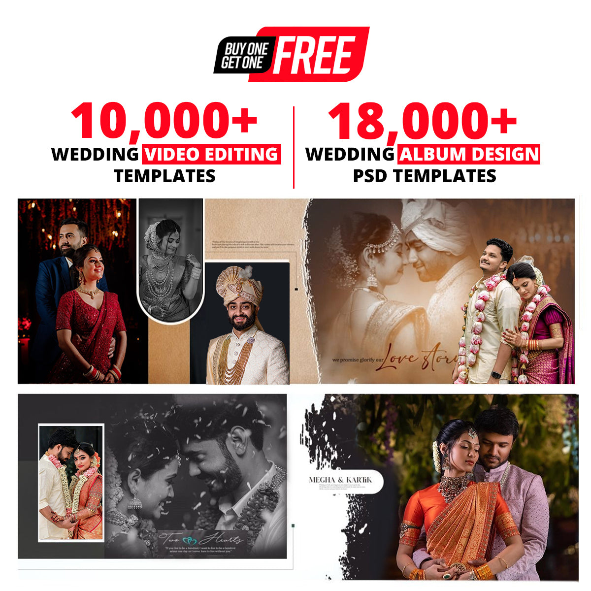 10000+ Wedding Video Editing Templates & 18000+ Wedding Album Design PSD Templates